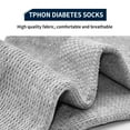 thumbnail image 5 of 4 Pairs Diabetic Socks for Men Women, Circulator Socks Cotton Crew Socks Loose Non Binding Extra Wide Top Neuropathy Socks, 5 of 6