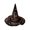 J, variant on Witch Hat for Women, 3D Digital Print Quilted Halloween Costume Hat, Tall Pointed Cone with Wide Oversized Brim, Perfect for Party Dress Up Cosplay and Themed Events A
