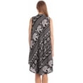 thumbnail image 3 of Riviera Sun Sleeveless Umbrella Dresses for Women (Black White Elephant, Medium), 3 of 3