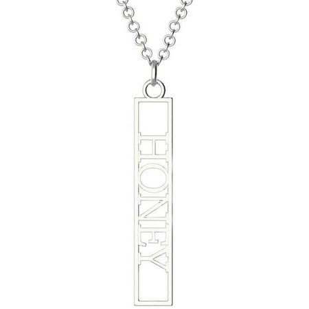 3D Printed Personalized Vertical Name Necklace
