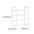 thumbnail image 3 of Family Gifts Shoe Rack Shoe Rack Storage Organizer With 4 Tiers Metal Shelves For Bedroom Closet Entry Dorm Room, 3 of 7