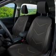 thumbnail image 4 of Ozark Trail Black Durable Leatherette & Durable Water Resistant Oxford Functional Front Car Seat Covers, Universal Fit for Cars Trucks and SUVs,2 pack, 4 of 8
