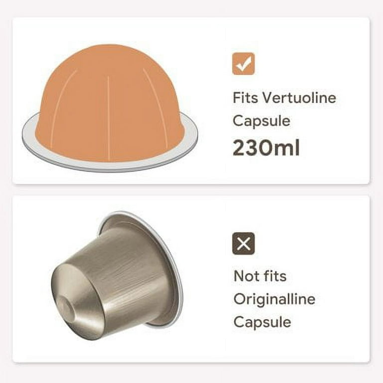 i Cafilas Reusable Coffee Capsules Refillable Pods Stainless Steel for Nespresso  Vertuo NEXT Vertuoline Pop 