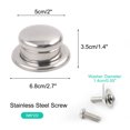 thumbnail image 2 of Uxcell Stainless Steel Pot Lid Knob Universal Replacement, 2 of 7