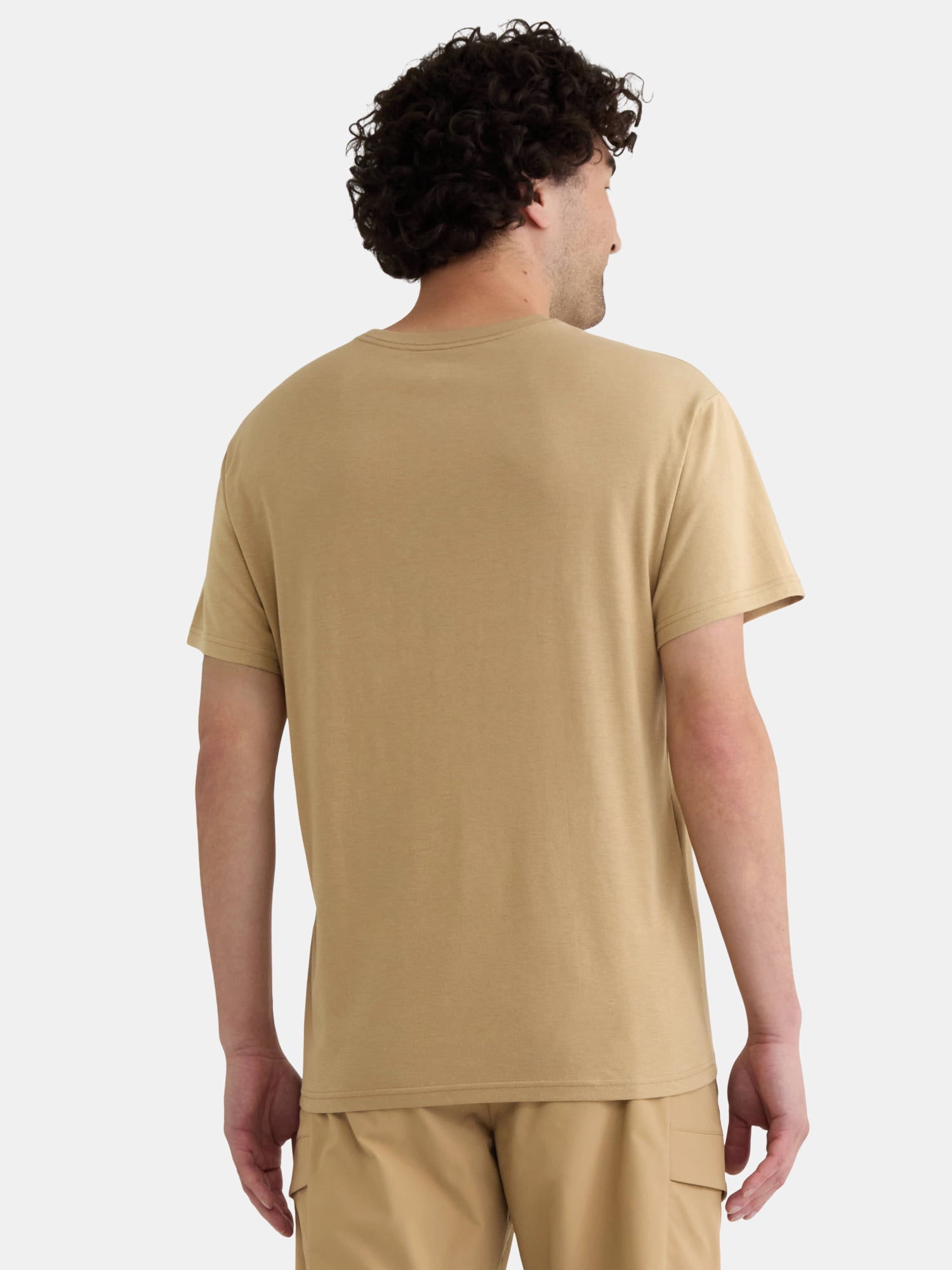 Athletic Works Men's Solid Tri Blend Tee with Short Sleeves, Sizes XS-4XLT