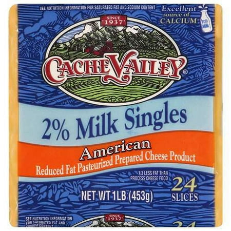 Cache Valley: Reduced Fat Pasteurized Prepared American 2% Cheese Product, 1 lb