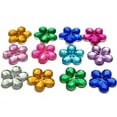thumbnail image 7 of EOEMY 200 Acrylic Flatback Flower Rhinestone Gem 15mm Various Color Diy Embellishments-Hot Pink, 7 of 7