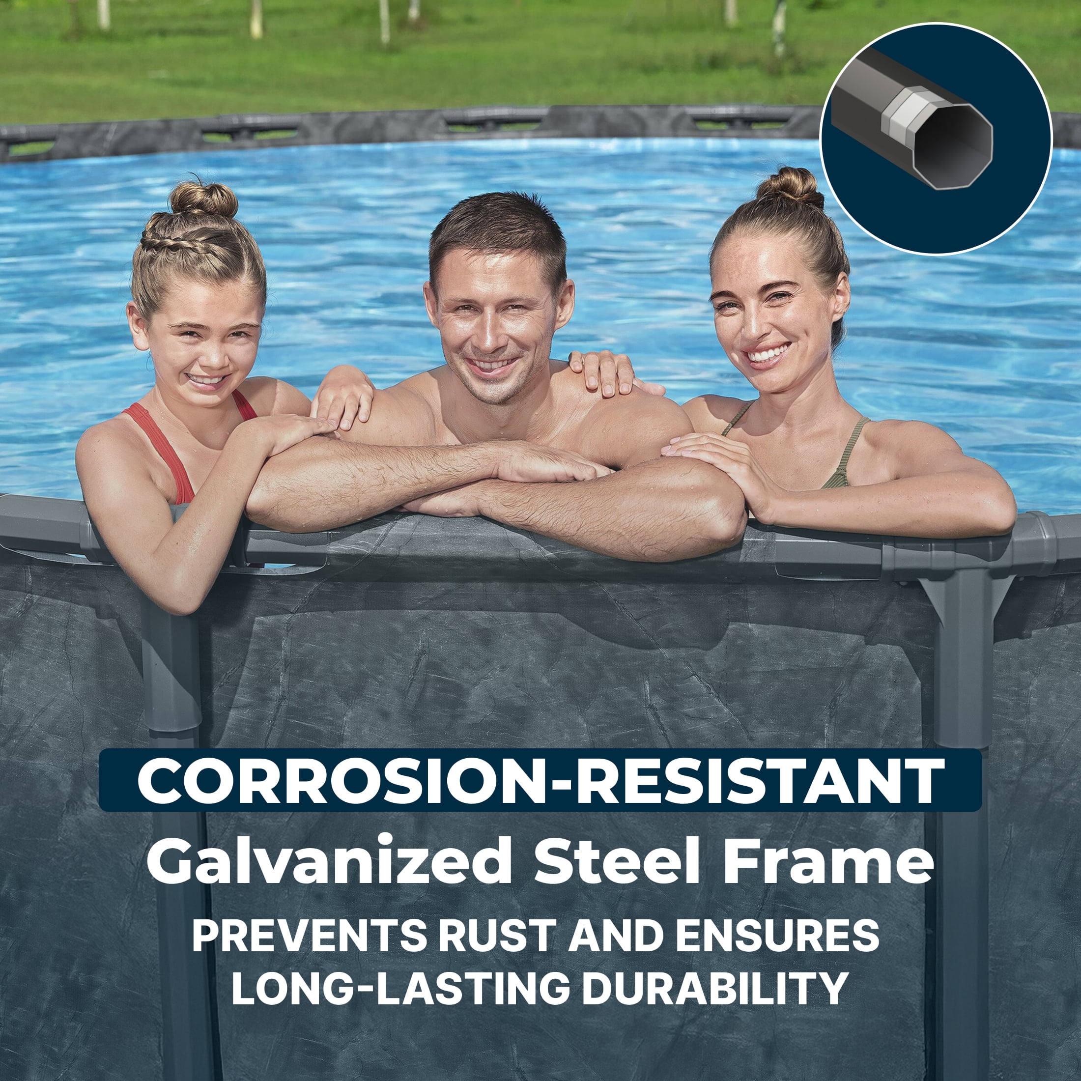 Bestway APX 365 20'x52" Metal Frame Above Ground Pool w/ Sand Pump & Accessories