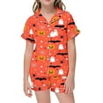 thumbnail image 3 of Weebloom Girls Halloween Outfits Set Robes Soft Comfortable Flannel With Lapel Collar for Everyday Casual Wear Outfit Girl Pajamas 10-11 Years, 3 of 4