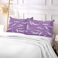 thumbnail image 5 of Purple Lavender Pillowcase Queen Size, Super Soft Pillow Shams Covers, Plush Cozy Pillow Cases with Zipper, 20" X 30"（223） Home Decor Gifts, 5 of 6
