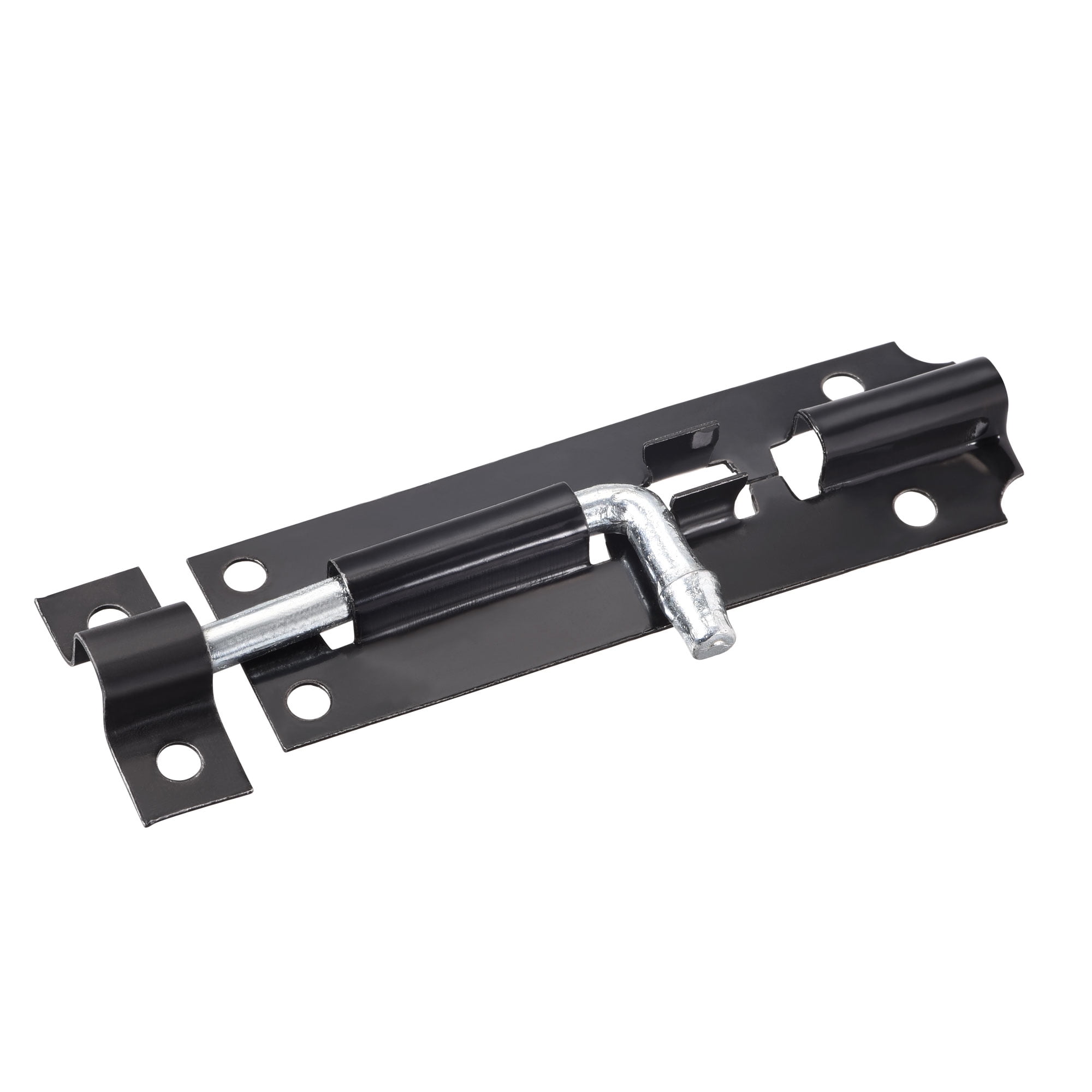 Door Slide Latch Lock, 4inch Iron Security Barrel Bolt in Black, 1 Pcs