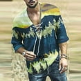 thumbnail image 2 of Camiseta informal de manga corta estampada para hombre a la moda Pompotops  oipoqjl1470, 2 of 3