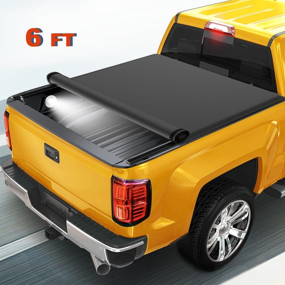 6FT Roll up Tonneau Cover for 1993-2004 Ford Ranger Flareside / Splash Truck Bed