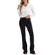 thumbnail image 2 of INSPIRAR CHIC Blusa de terciopelo de mujer con cuello en V y mangas largas M Blanca, 2 of 6