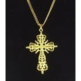 thumbnail image 5 of 18K Gold-Plated Vintage Style Cross Faith Lord's Prayer Religious Crucifix Pendant Chain Necklace Set Gift 18"/20"/22"/24"/26"/28''/30'', 5 of 8