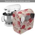 thumbnail image 2 of Botanic Stand Mixer Cover, Meadow Flourishing Blooms Along Birds Spring Essence Revival Themed Layout, Kitchen Appliance Organizer Bag Cover with Pockets, 5 Quarts, Scarlet and Ivory, by Ambesonne, 2 of 4