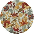 thumbnail image 6 of SAFAVIEH Blossom Lena Floral Flowers Wool Area Rug, Blue/Multi, 8' x 8' Round, 6 of 10