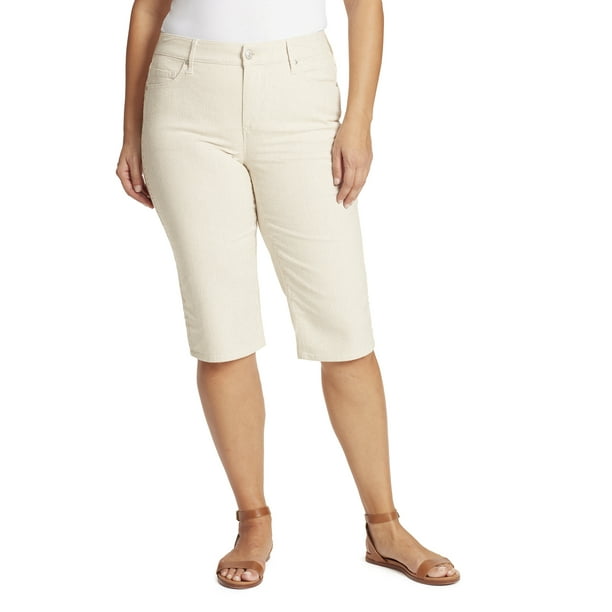 Gloria Vanderbilt Women's Plus Size Comfort Curvy Skimmer Shorts