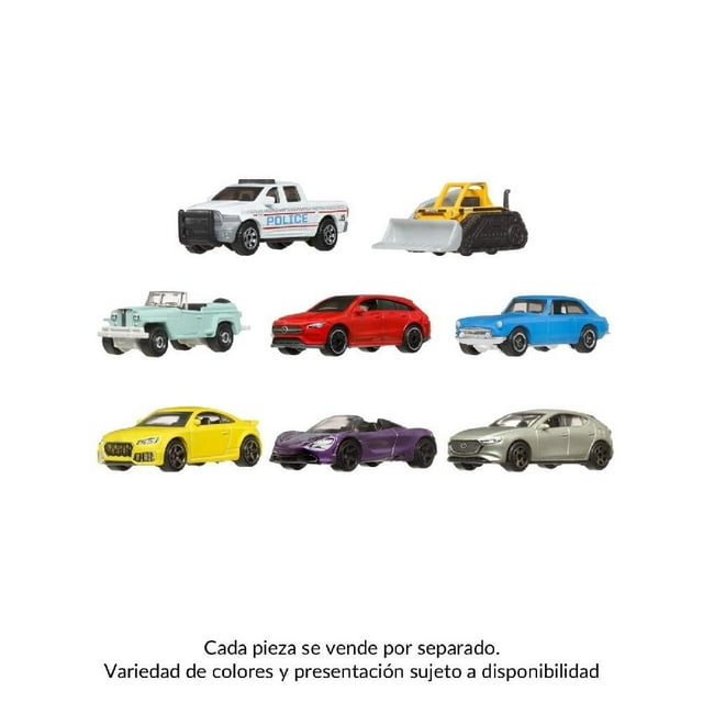 Vehículo de Juguete Matchbox Diecast Auto Básico Paquete de 8