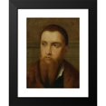 thumbnail image 2 of Paris Bordone 19x24 Black Modern Framed Museum Art Print Titled - Portrait of a Bearded Man, Head and Shoulders, in an Interior, 2 of 5