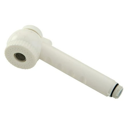 Hard Button Pull-Out Kitchen Faucet Sprayer, White