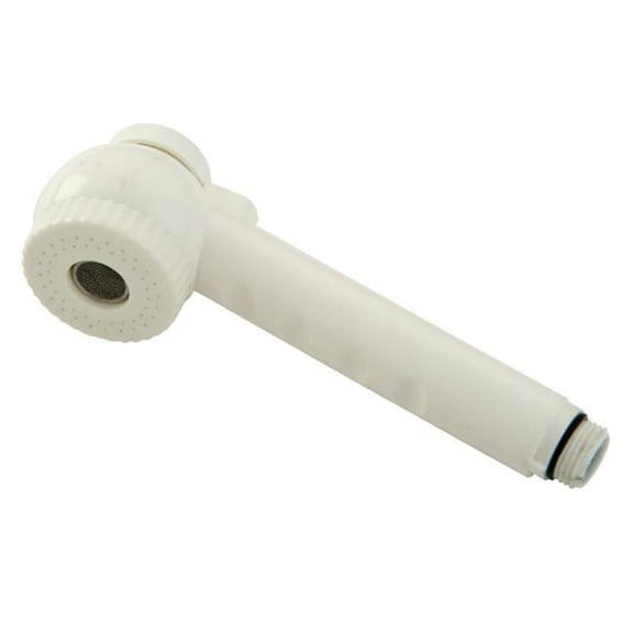 Hard Button Pull-Out Kitchen Faucet Sprayer, White