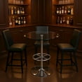 thumbnail image 5 of Starlight Canyon Home Glass Bar Table with Chrome Base – Counter Height Round Cocktail Table, 5 of 6