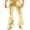 Gold, variant on CHICTRY Mens Retro Disco Dance Pants Vintage Bell Bottom Flared Pants Trousers Stage Show Clubwear Gold Medium