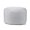 Silver, variant on Dotcom Soleil Bean Bag Round Ottoman/Pouf - Waterproof, Fade-Resistant Footrest for Indoor/Outdoor - Filled with High-Density Polystyrene Beads, Double-Stitched Seam, Red, 20" D x 12" H