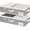Gray, variant on 2pk medium under-bed storage box, gray, fabric, with handle and label holder
