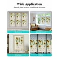 thumbnail image 6 of Window Privacy Film Sunflowers Butterfly Stained Glass Window Film Decorative Sun Block Window Cover Spring Floral Pastoral Rustic Window Clings Static Adhesive Sticker for Bathroom 17.7"x78.7", 6 of 7