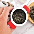thumbnail image 4 of Bewildely Colador de hojas sueltas de té de acero inoxidable, filtro de malla, escurridor de doble capa, tamiz, infusor, tetera, suministro de cocina Teteras Rojo Bewildely HA010896-02, 4 of 6