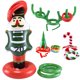thumbnail image 2 of Juego de lanzamiento de aros inflables navideños, anillo con férula, muñeco de nieve, astas, sombrero, dulces, fiesta, recuerdo para niños, proyectos de entretenimiento al aire libre, accesorios, 2 of 5