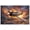 Unframe-style, variant on WWII Fighter Plane Canvas Wall Art P-47 Thunderbolt Military Aircraft Print Vintage Aviation Battle Scene Sunset Clouds Artwork for Man Cave Living Room Office Decor