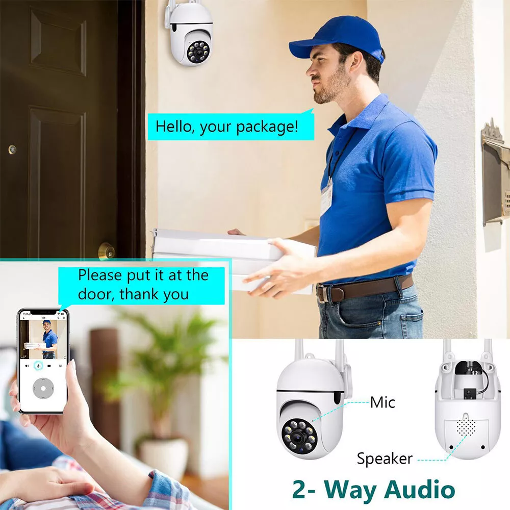 4-Pack Wireless 5G WiFi Security Camera System Smart Outdoor Night Vision 1080P