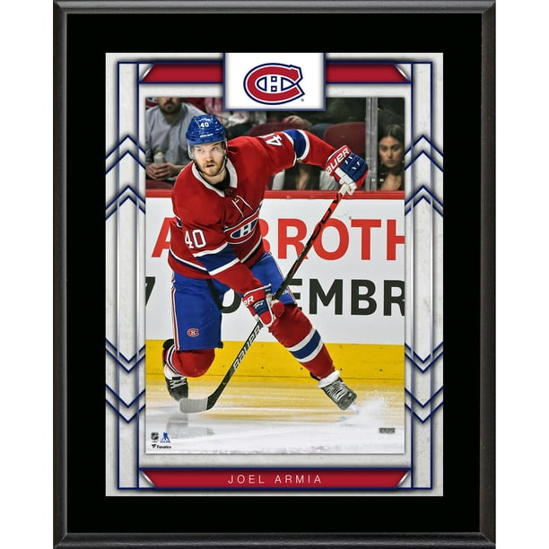 pix Joel Armia joel armia montreal canadiens 10 5 x 13 sublimated player plaque