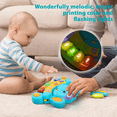 thumbnail image 4 of LIHUIGMC Baby Piano Toys 6 to 12 Months, Baby Musical Light Up Toys 6 Month Old Girls, Baby Elephant Educational Piano Keyboard Toys for 1 Year Old Boys Girls,, 4 of 5