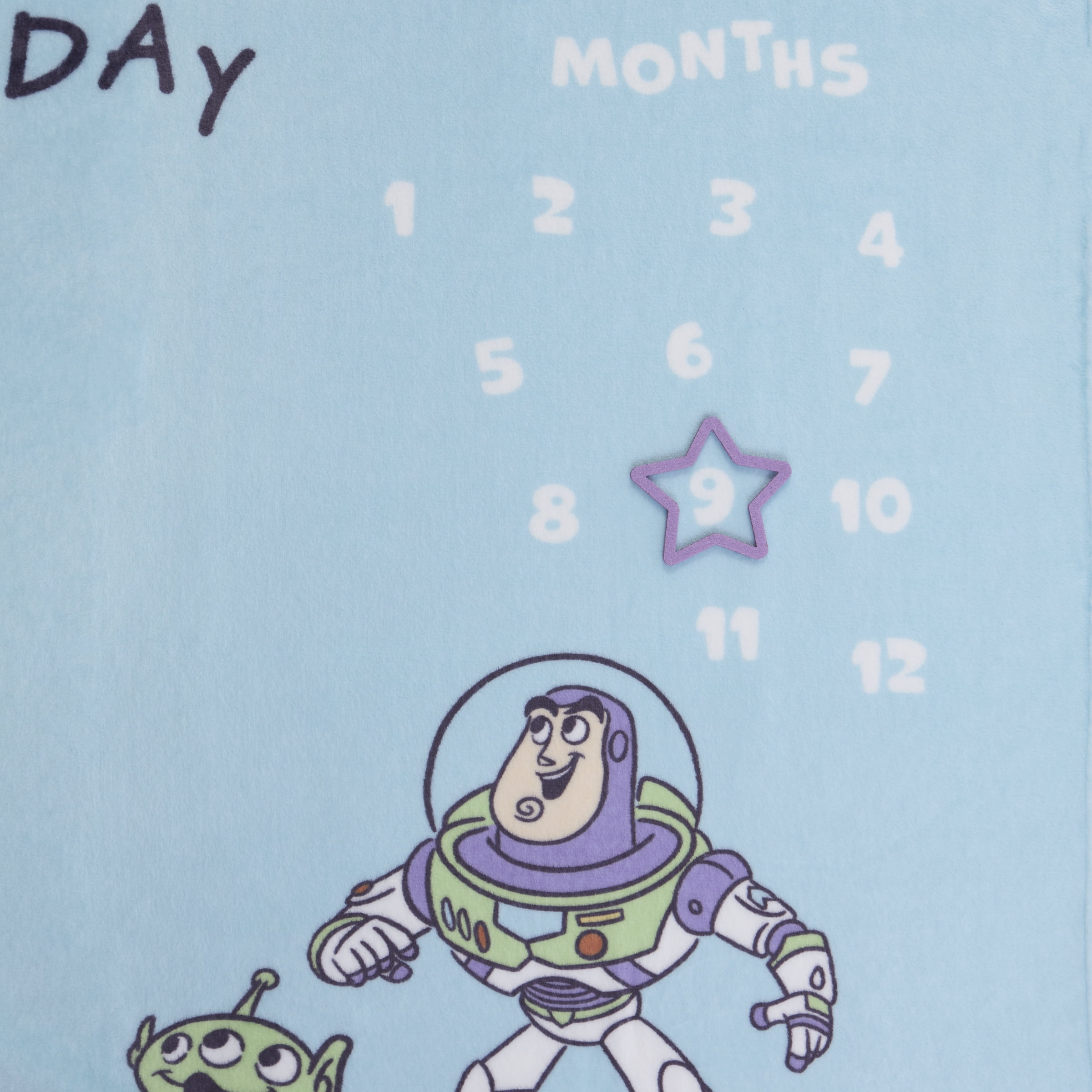 NoJo Disney Toy Story Play All Day Milestone Baby Blanket