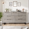 thumbnail image 2 of Huisuilinss Drawer Dresser,Double Dresser For Bedroom,Wide Chest Of Drawers,Wood TV Stand,Freestanding Closet Storage Organizer For Hallway Entryway Living Room, 2 of 7