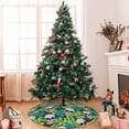 thumbnail image 7 of Sikiie Skull and Palm Leaves 30-48 inches {designName} Print Christmas Tree Skirt Snowman Xmas Tree Skirt with Edge Christmas Decorations for Holiday Party30", 7 of 7