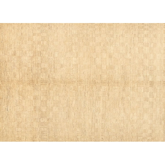 Ahgly Company Indoor Rectangle Contemporary Brown Gold Solid Area Rugs, 7' x 10'
