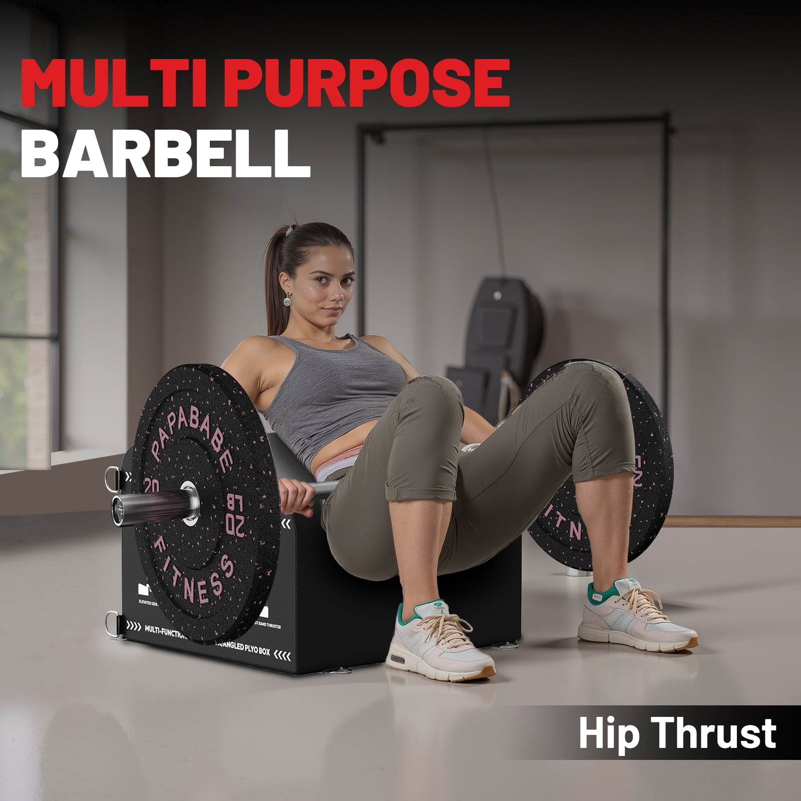 ROALW 4 FT Olympic Barbell Bar - 500 lb Capacity for Weightlifting, Powerlifting, Deadlift & Squat - Strength Training Barbell, Silver