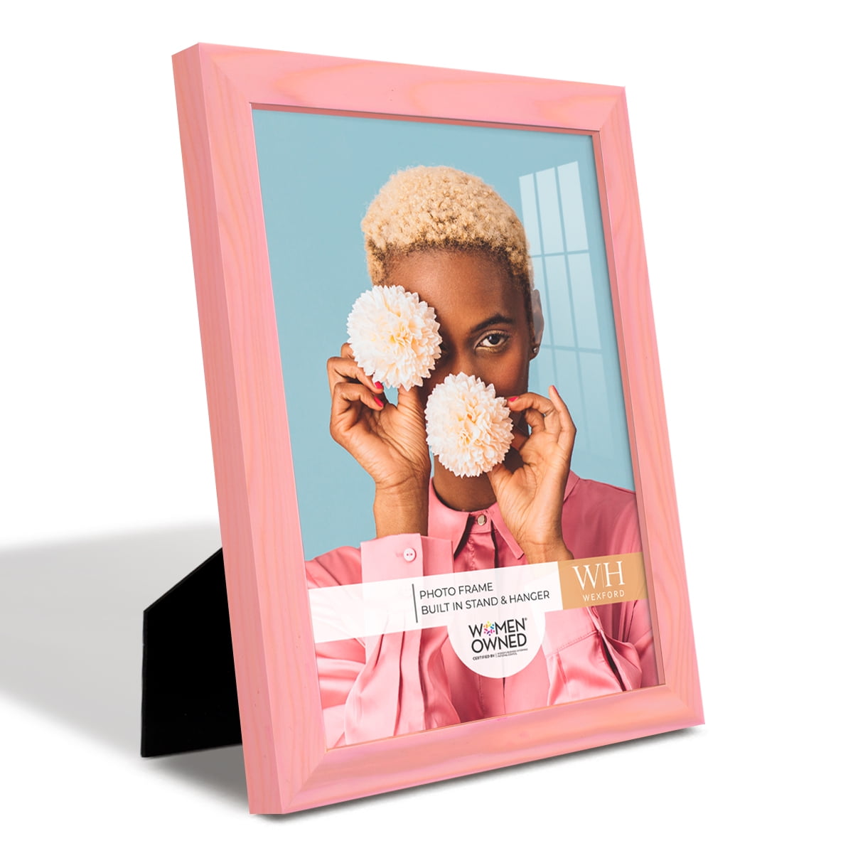 Woodgrain 8 in. x 10 in. Sunset Pink Picture Frame