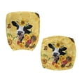 thumbnail image 6 of ZUXONGSY Sunflower Cow Desk Chair Cover 2 Pack Stretch Rotating Chair Slipcover with Elastic Edge Exquisite Chair Protector Easy to Install and Clean Slipcovers for Women Men, 6 of 7