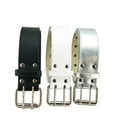 thumbnail image 4 of Douhoow PU Leather Adjustable Double Grommet Belt Rock Waist Strap Punk Style Belt, 4 of 4