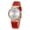 White, variant on Gold Watches for Women, Dainty Luxury Waterproof Analog Quartz Watch with Date Calendar, Leather Strap, Stainless Steel Case, Sapphire Crystal, Fashion Diamond Women's WristWatch Gifts (Red)