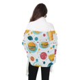 thumbnail image 4 of FORMRS Womens Scarf Winter Soft Long Big Warm Shawls Wrap Tassel Scarves, Bubbles Hamburger, 4 of 9