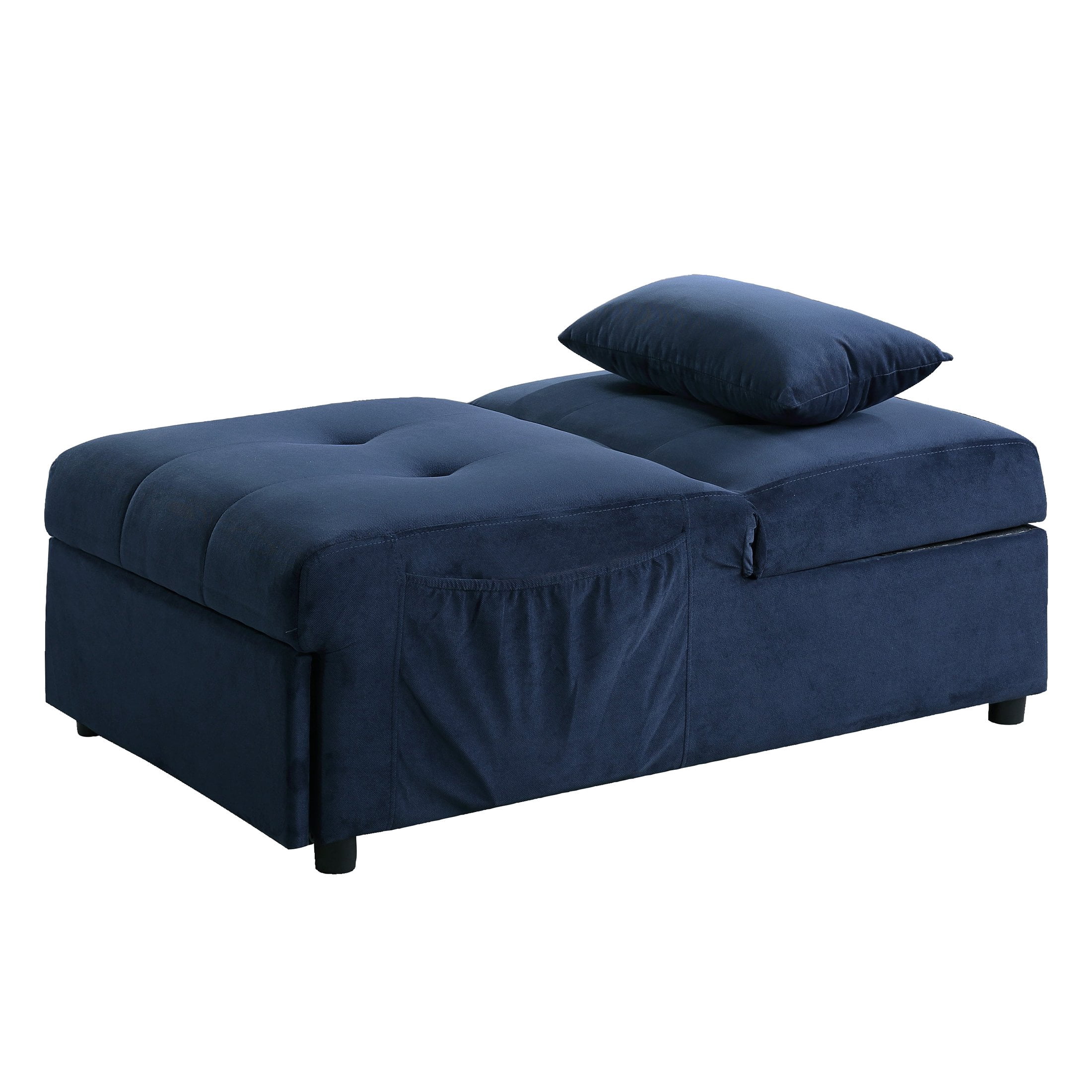 OakvillePark Kotey 4-in-1 Convertible Futon Chair, Blue