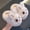 #314-White, variant on Women's Cute Bunny Fleece-Lined Flat Slippers with Thick Sole for Fall and Winter Comfortable Non-Slip Home Slippers with 3D Ears and Embroidery Details