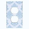thumbnail image 2 of Metal Light Switch Plate Cover Damask Blue DAM002, 2 of 13